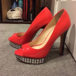 Shoes with rhinestones. Never used.